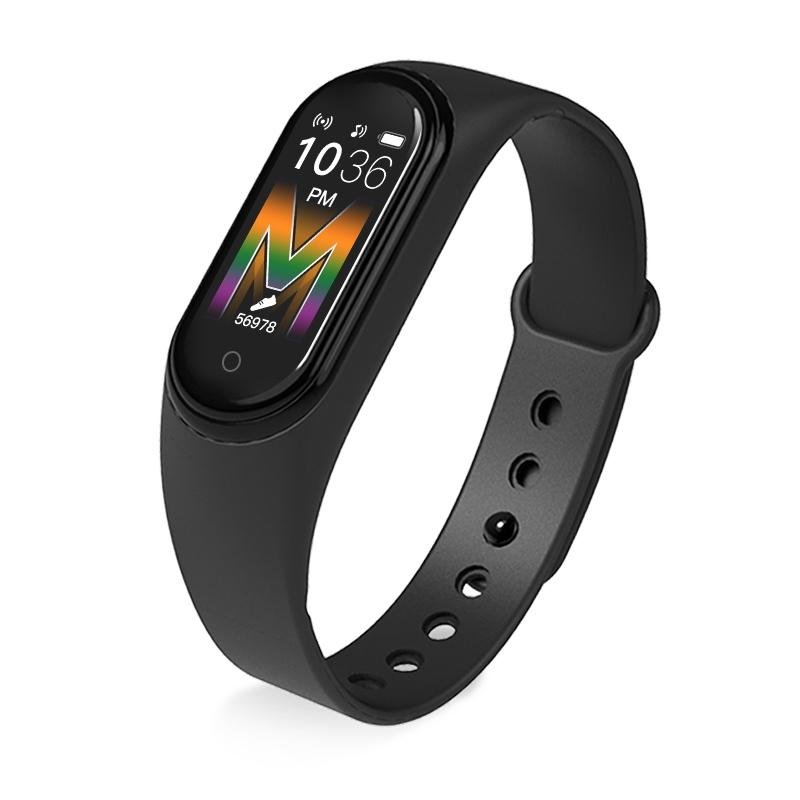 Waterproof Bluetooth Smart Watch | HR / BP Monitoring | Colour Screen | Black