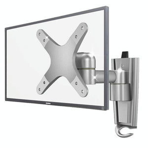 Quick Release Wall Mount for Computer Monitor | Silver Gray