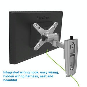 Quick Release Wall Mount for Computer Monitor | Silver Gray