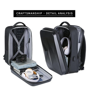 Waterproof Laptop Backpack | USB Port | Large Capacity | Light Grey