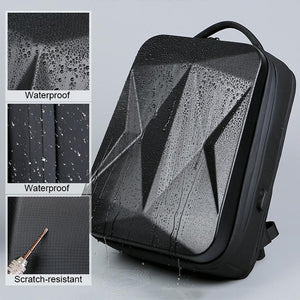 Waterproof Laptop Backpack | USB Port | Large Capacity | Light Grey