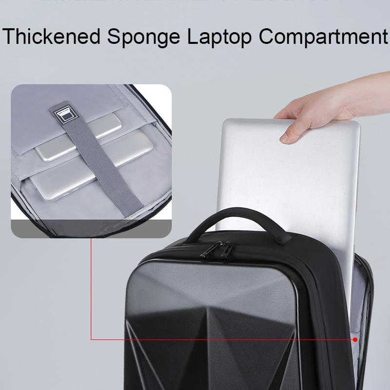 Waterproof Laptop Backpack | USB Port | Large Capacity | Light Grey