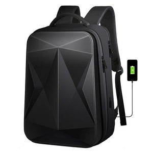 Waterproof Laptop Backpack | USB Port | Large Capacity | Light Grey