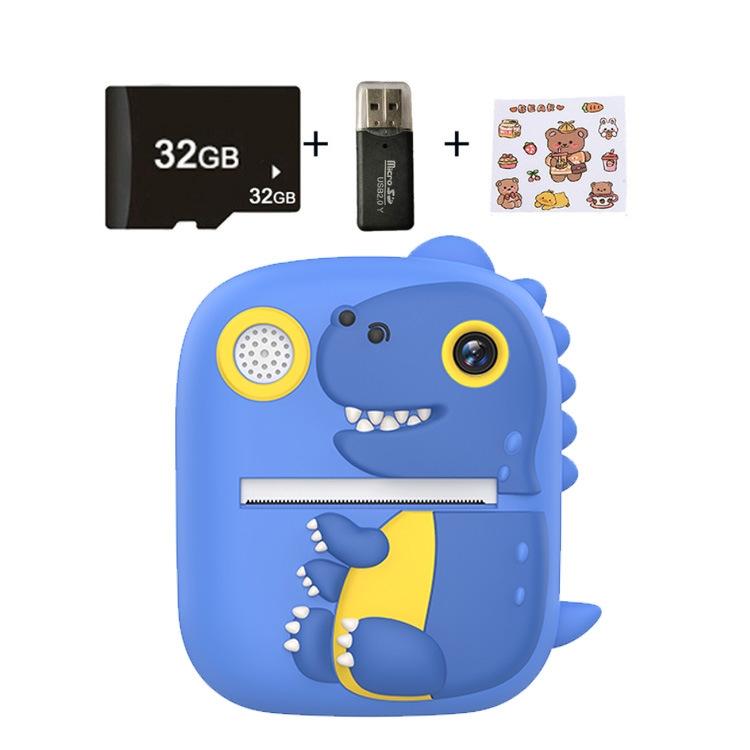 Instant Printing Camera with 2.4" HD Screen & 32GB TF Card | Blue