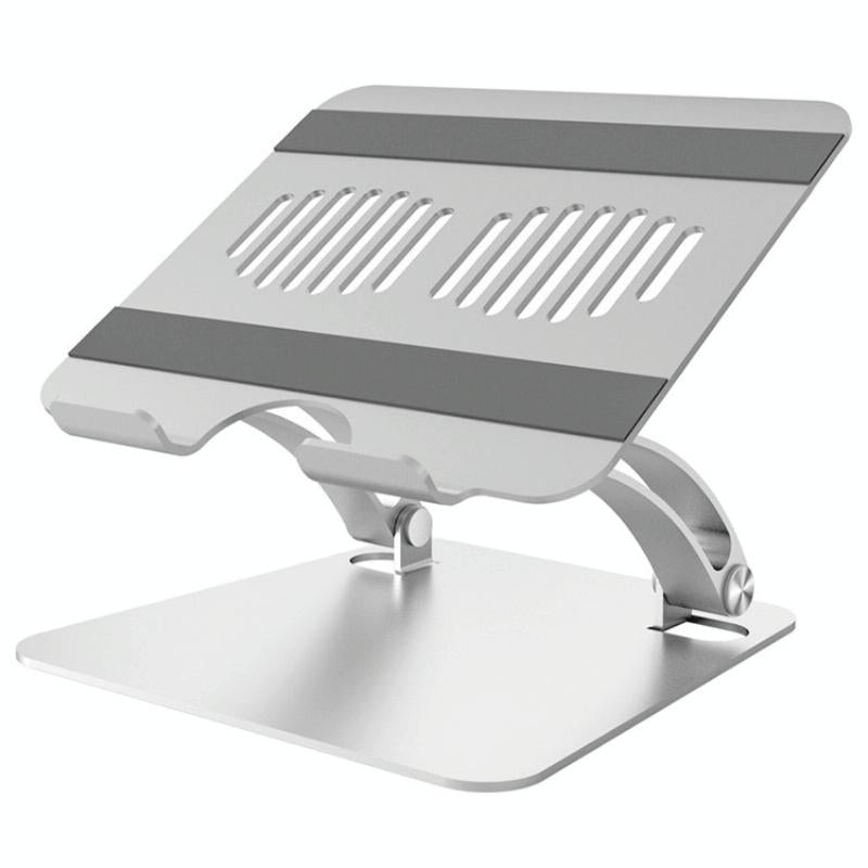 Adjustable Laptop Stand | Aluminum Alloy Desktop Riser | Silver