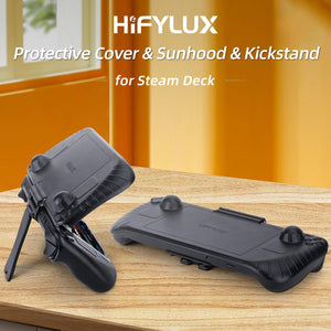 3 - in - 1 Gaming Console Protector | Sun Hood | Kickstand