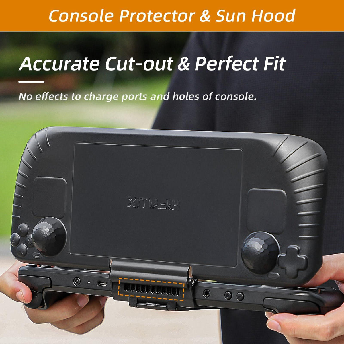 3 - in - 1 Gaming Console Protector | Sun Hood | Kickstand