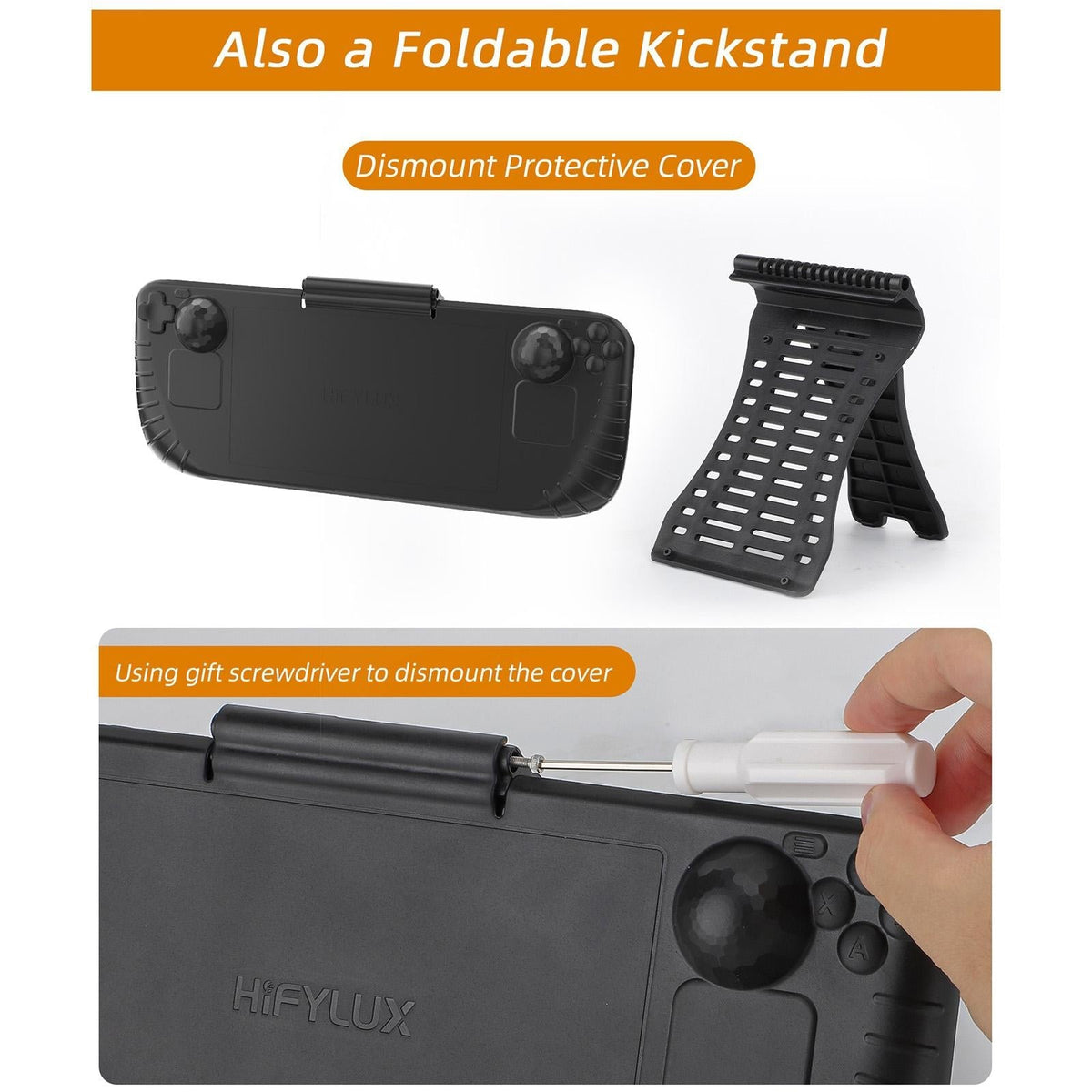 3 - in - 1 Gaming Console Protector | Sun Hood | Kickstand