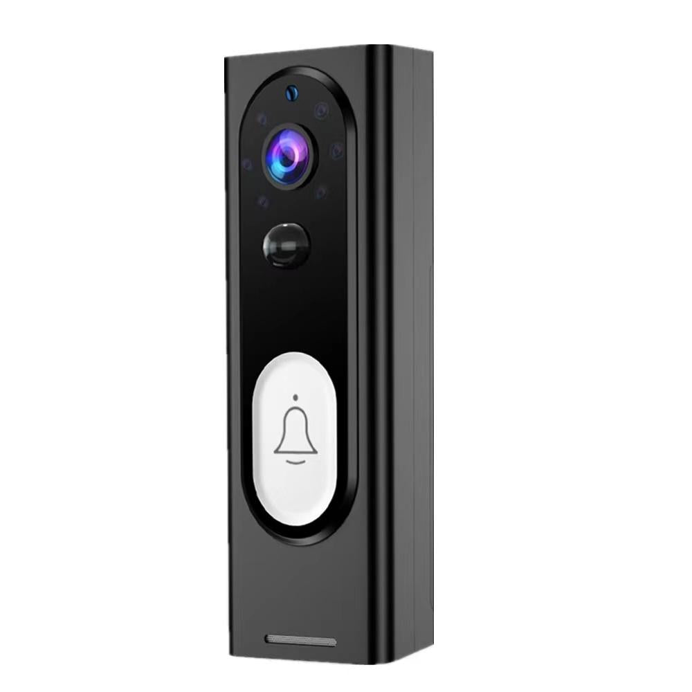 Smart Wireless Video Doorbell with Night Vision & Motion Detection | Black
