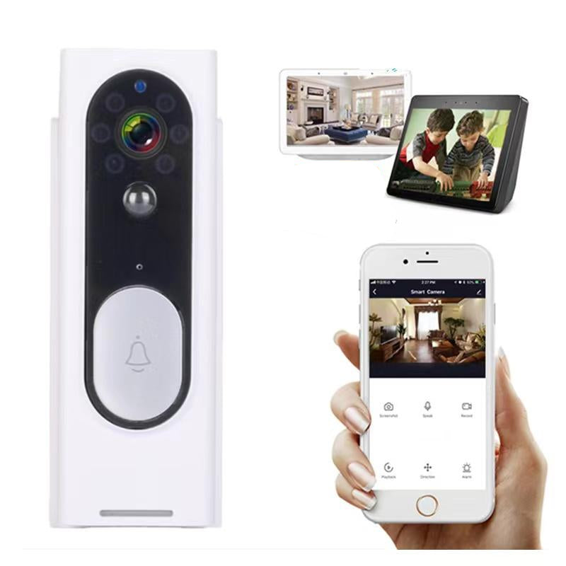 Smart Wireless Video Doorbell with Night Vision & Motion Detection | Black