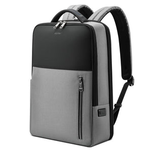 Multifunctional Anti-Theft Laptop Backpack | Silver Gray | USB Charging Hole | Secure Design
