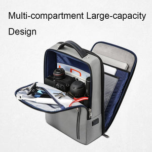 Multifunctional Anti-Theft Laptop Backpack | Silver Gray | USB Charging Hole | Secure Design