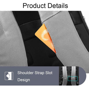 Multifunctional Anti-Theft Laptop Backpack | Silver Gray | USB Charging Hole | Secure Design