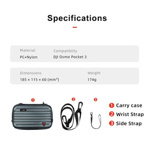 Small Organizer Bag | For Sports Camera Accessories | 18.5 x 11.5 x 6cm | Deep Gray