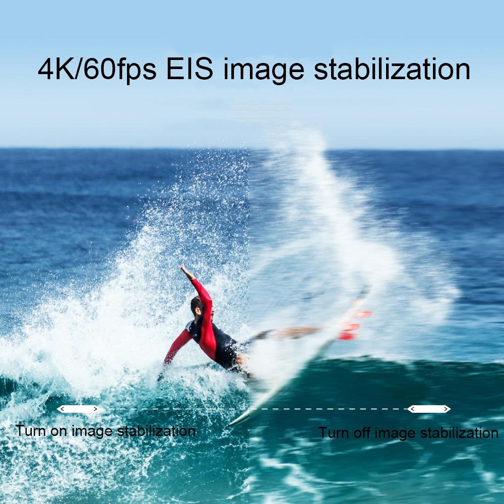 Outdoor Waterproof Dual-Screen WiFi Sports Camera with Anti-Shake HD Video