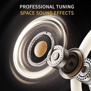 Stereo Wireless Earphones | Hanging Ear | With Charging Case | Black