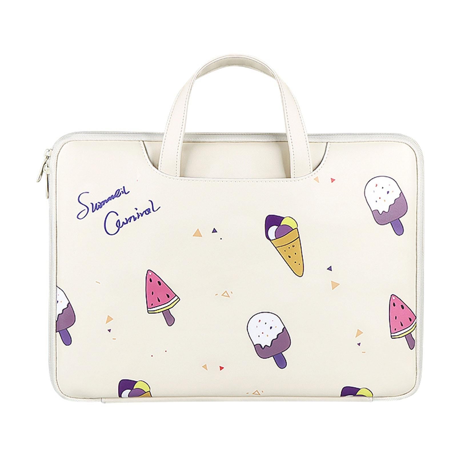 13.3 Inch Lightweight Printed Laptop Bag | PU Material | Ice Cream