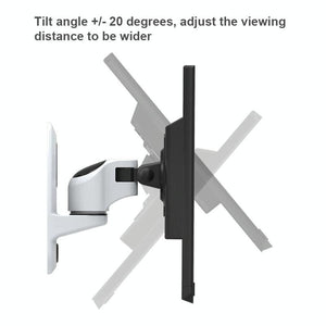 Universal Swivel Wall Mount for Computer Monitors | White