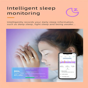 Smart Ring | Heart Rate | Blood Oxygen | Sleep Monitoring | Rose Gold | Size 7