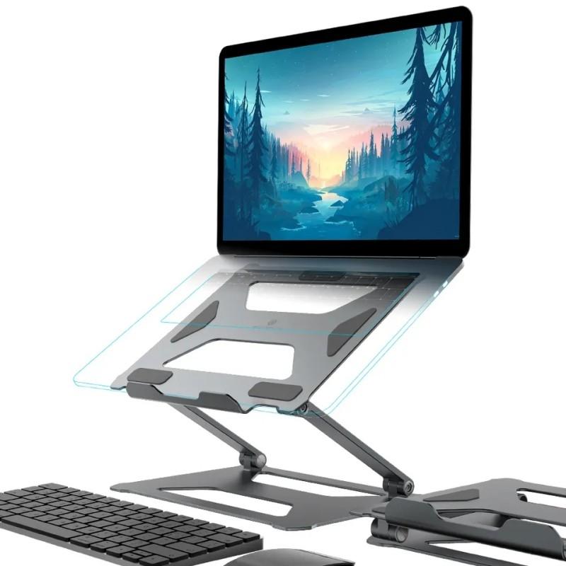 Aluminum Laptop Holder for 14-17.3 Inch Screens | Ergonomic Design