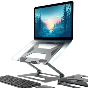 Aluminum Laptop Holder for 14-17.3 Inch Screens | Ergonomic Design