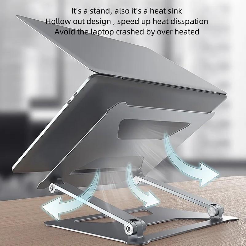 Aluminum Laptop Holder for 14-17.3 Inch Screens | Ergonomic Design