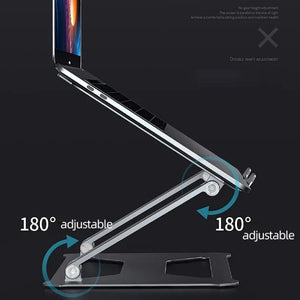 Aluminum Laptop Holder for 14-17.3 Inch Screens | Ergonomic Design