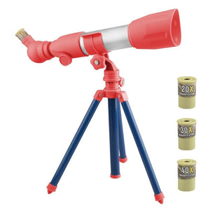 High-Definition Children’s Telescope | For Science Education | A Model | Red