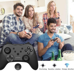 Wireless Bluetooth Game Console Handle | For Nintendo Switch | With Vibrating Gyroscope | Black