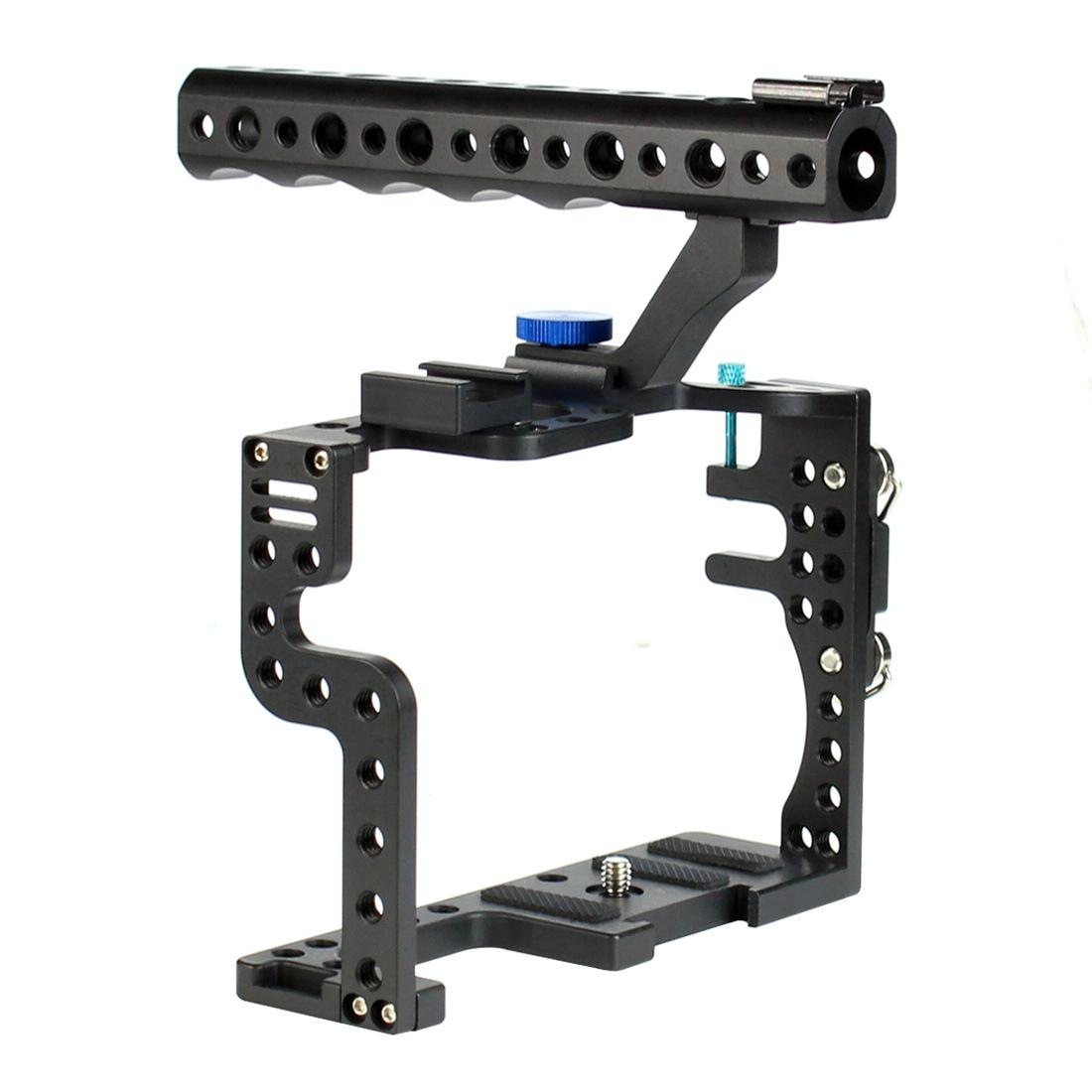 Panasonic Lumix GH3 / GH4 Video Cage Stabilizer with Metal Handle | Black