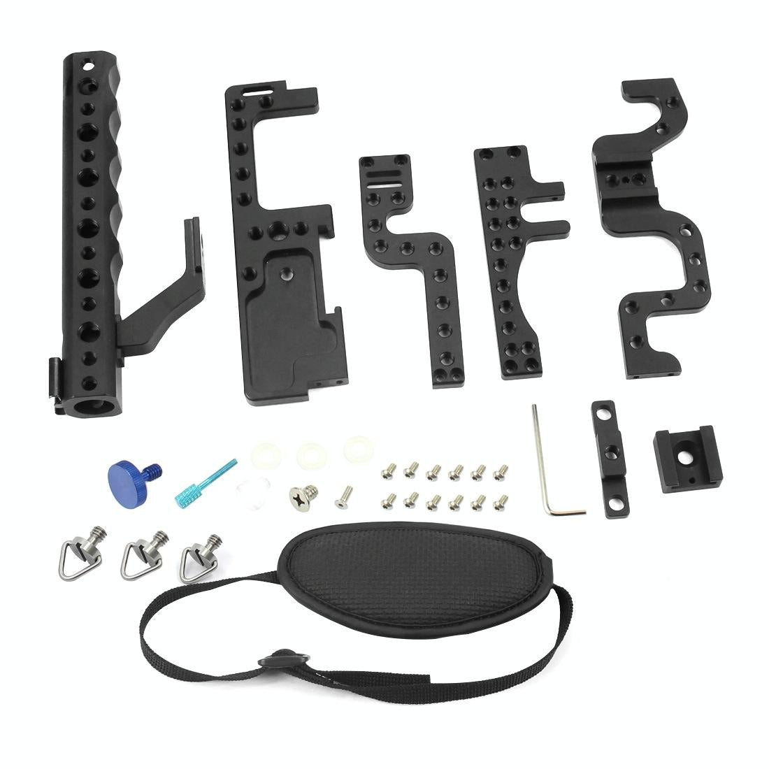 Panasonic Lumix GH3 / GH4 Video Cage Stabilizer with Metal Handle | Black