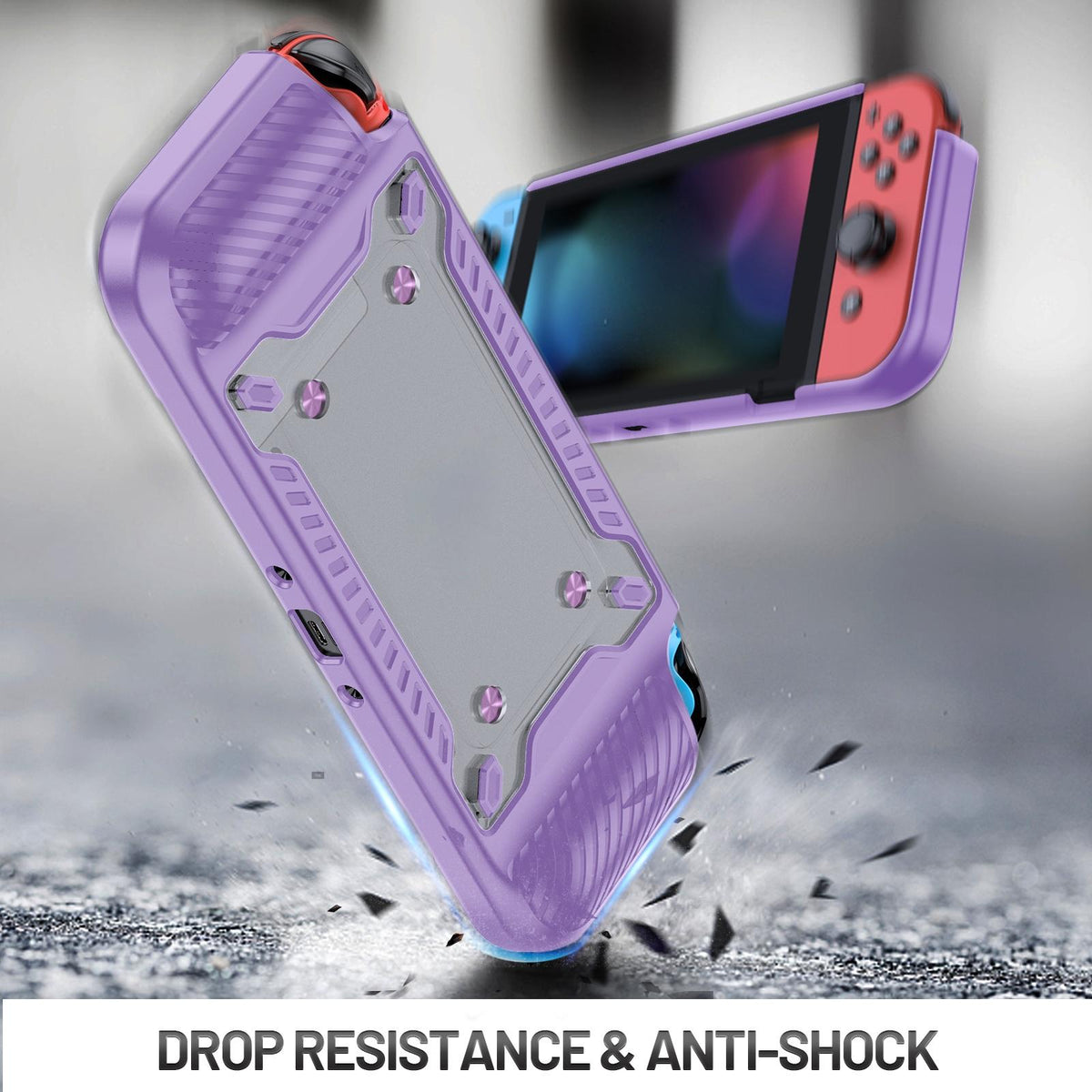 Protective TPU PC Case for Nintendo Switch OLED | Lilac