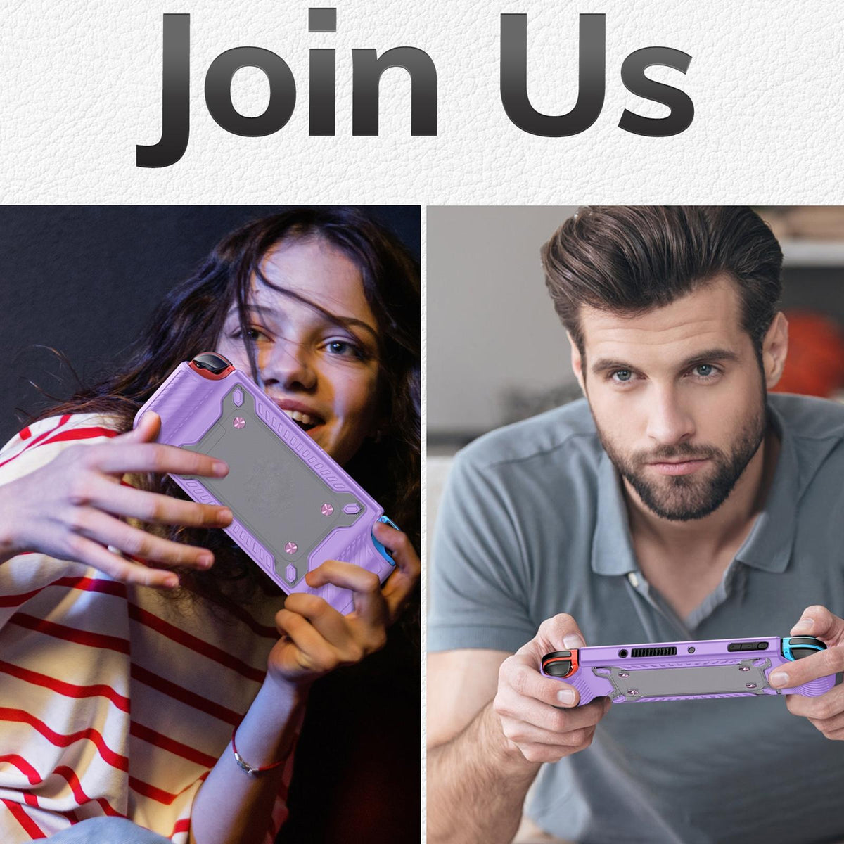 Protective TPU PC Case for Nintendo Switch OLED | Lilac