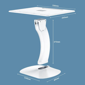 Portable Foldable Laptop Stand | Heightening Bracket | Multifunctional | White