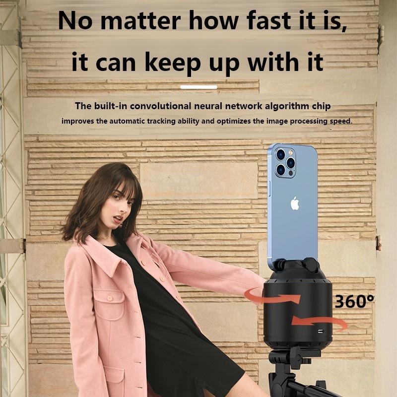 Smart Desktop PTZ with 360° Rotation & Automatic Tracking | Black