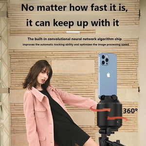 Smart Desktop PTZ with 360° Rotation & Automatic Tracking | Black