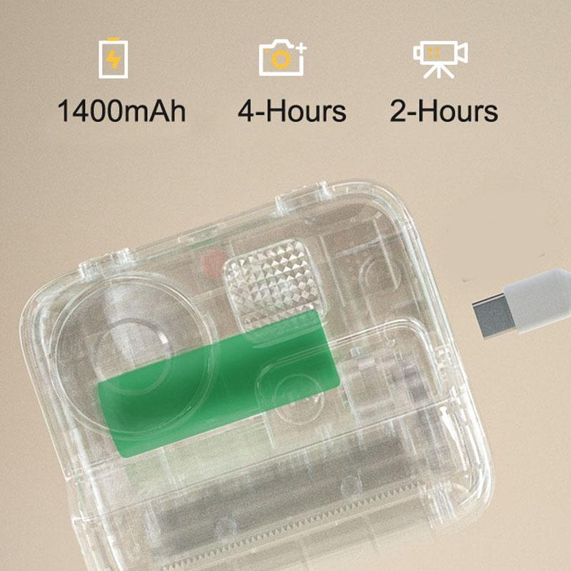 2-Inch Dual Lens Instant Print Camera for Children | 4800W Pixel | Without Memory Card | Pink