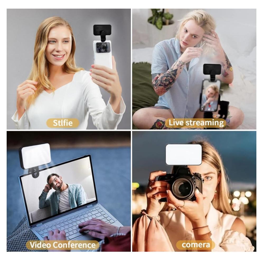 Rechargeable Selfie Light | Phone | Laptop | Tablet | Black