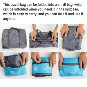 Foldable Nylon Travel Bag | For Women & Men | Large Capacity | Green