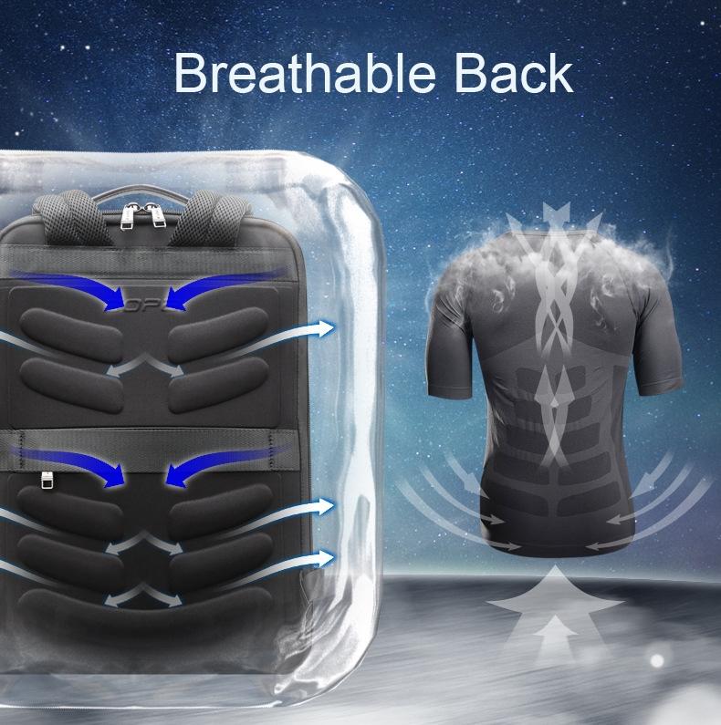 Waterproof Laptop Backpack with USB Port | Large Capacity | Lightweight | Black