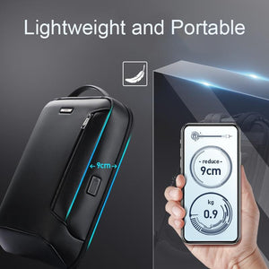 Waterproof Laptop Backpack with USB Port | Large Capacity | Lightweight | Black