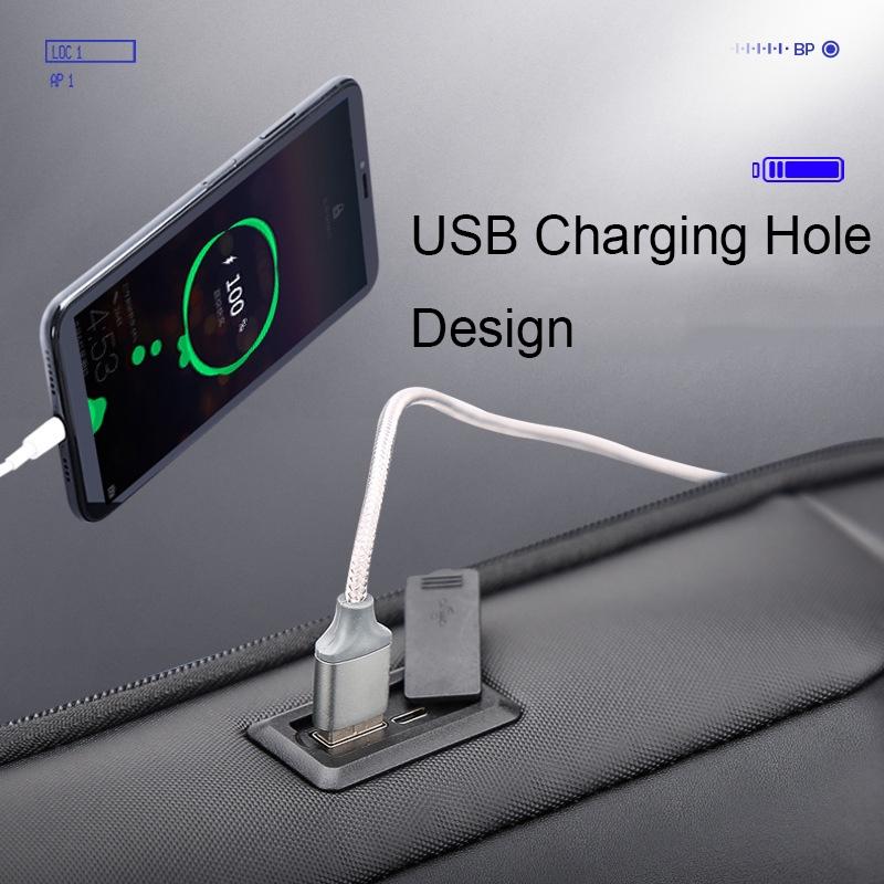 Waterproof Laptop Backpack with USB Port | Large Capacity | Lightweight | Black