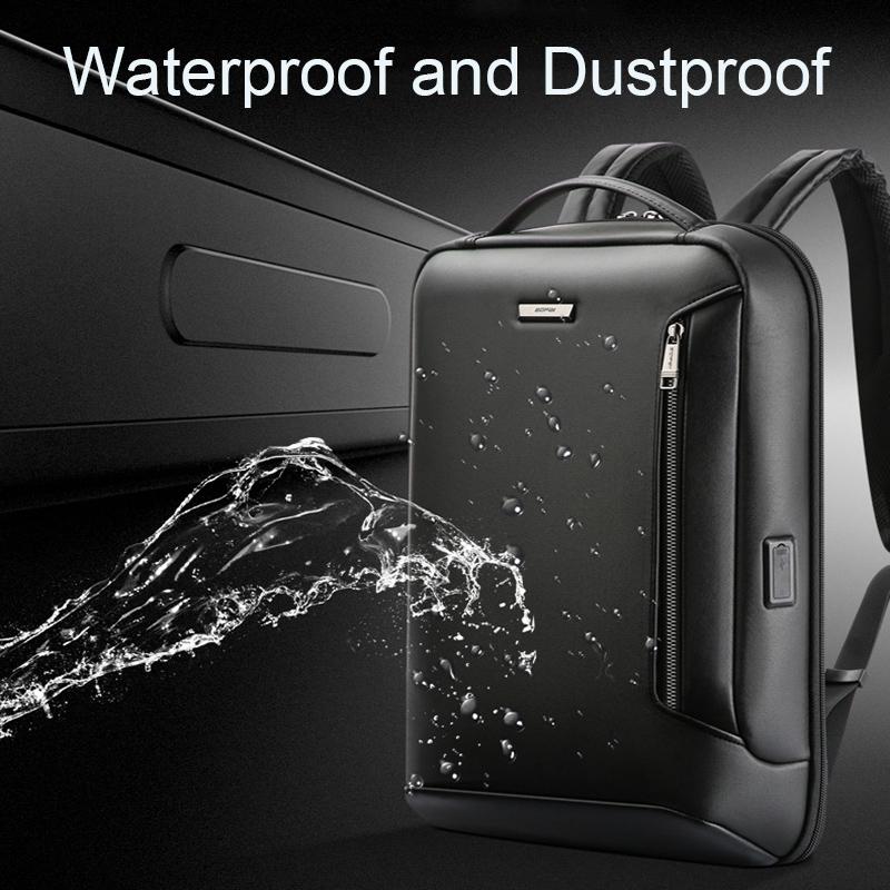 Waterproof Laptop Backpack with USB Port | Large Capacity | Lightweight | Black