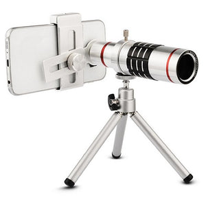 Universal Mobile Phone Telescope Lens with Clip | Ideal for Outdoor Shooting | 12X