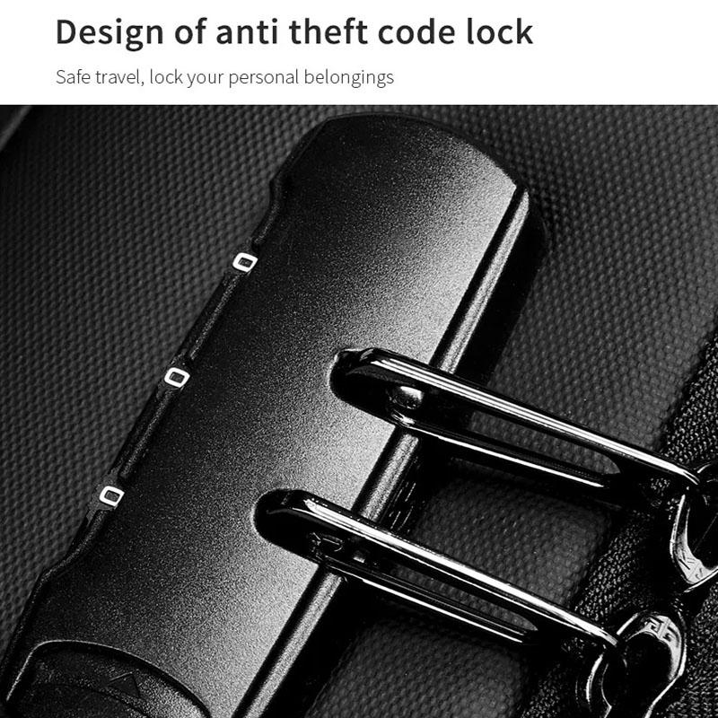 Large Capacity Waterproof Laptop Backpack with USB Port for Business Travel | Light Grey