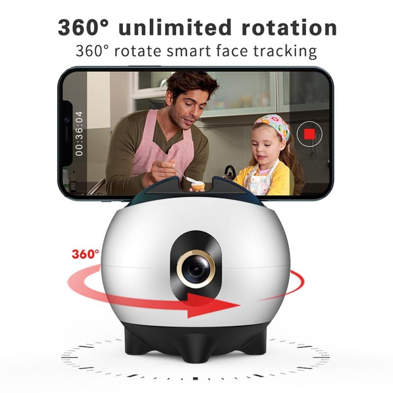 Smart Follow Shot Gimbal for Live Streaming | Rechargeable | White