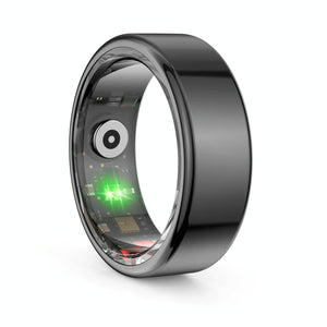 Smart Ring | Heart Rate | Blood Oxygen | Sleep Monitoring | Sports Modes | Size 8 | Black