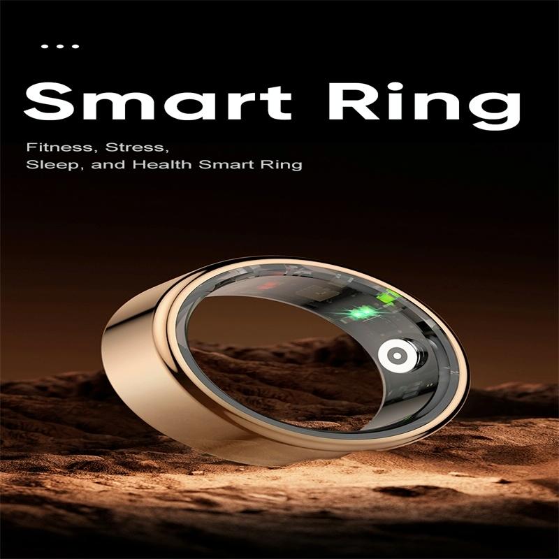 Smart Ring | Heart Rate | Blood Oxygen | Sleep Monitoring | Sports Modes | Size 8 | Black