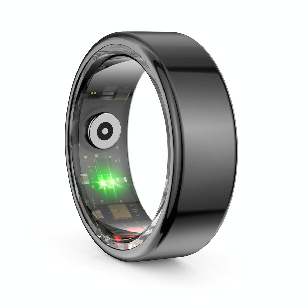 Smart Ring | Heart Rate | Blood Oxygen | Sleep Monitoring | Sports Modes | Size 8 | Black