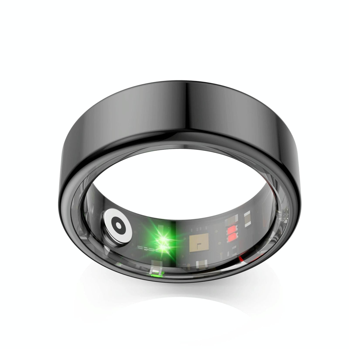 Smart Ring | Heart Rate | Blood Oxygen | Sleep Monitoring | Sports Modes | Size 8 | Black